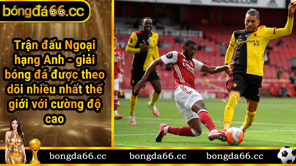 Trận đấu Ngoại hạng Anh với sân vận động chật kín khán giả