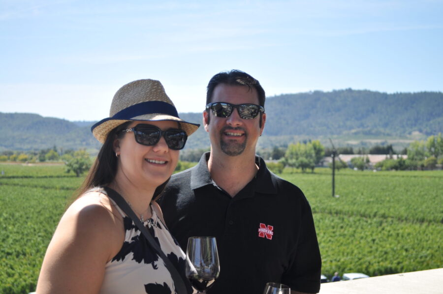 Jess and Travis in Napa Valley - Wineries in Napa