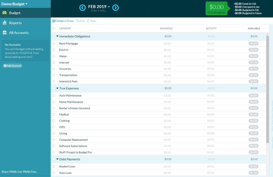 Save For Travel with YNAB