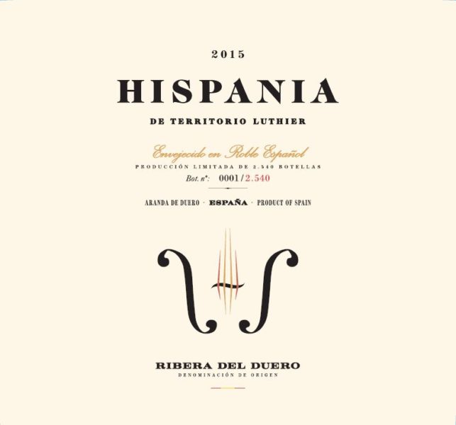 Hispania de Territorio Luthier 2015 label