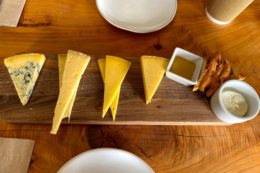 Valley Ford cheese plate from the California Cheese Trail: Sonoma Loop 1